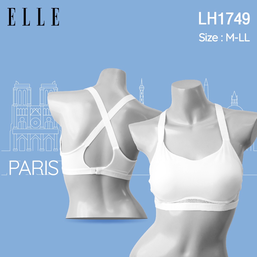 ELLE บังทรงตัวสั้น LH1749 ของแท้ Sport Elle เกรด A เก็บกระชับรอบลำตัวและ ทรวงอก ติดตะขอหลัง