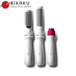 🇯🇵【Direct from Japan】Lumielina Bioprogramming ไบโอแกรมมิ่ง Cureina 3D Plus Ceramic Curling Iron【100V 50/60Hz】 With the included hair dryer and curling iro