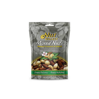 นัทวอล์คเกอร์ มิกซ์นัตอบเกลือ 150 ก. Natural Toasted & Salted Mixed Nuts 150 g.