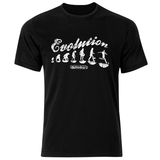 เสื้อยืด พิมพ์ลาย Evoulution "Football Evolution" สีดํา ขนาดกลาง