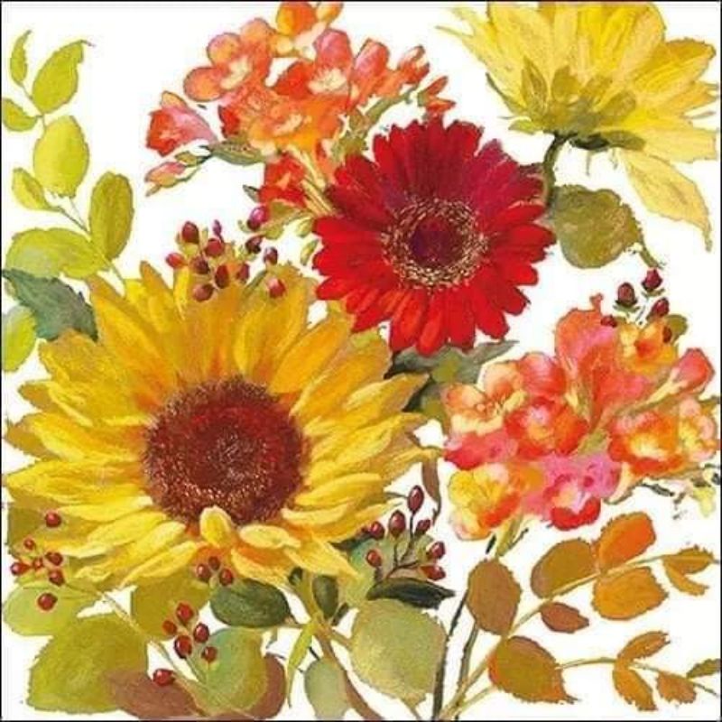 กระดาษ napkins ขนาด 33 x 33 cm สำหรับงาน decoupage และสบู่