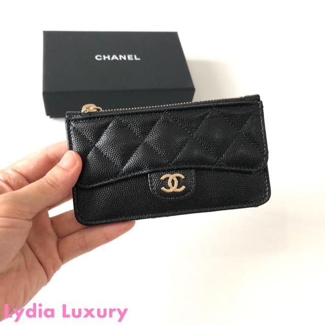 New Chanel wallet holo 28 อปก กล่อง การ์ด ถุงกระดาษชุดเต็ม