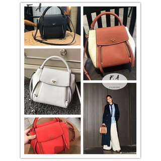 F.A (ของแท้ 100%) Tory Burch TB 921 half moon cross body one shoulder messenger handbag flip female bag