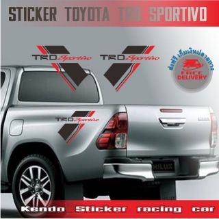 สติ๊กเกอร์ติดท้ายกะบะ Toyota  TRD sportivo