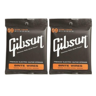 ﻿Gibson สายกีตาร์ไฟฟ้า 2 ชุด รุ่น SEG-700 UL