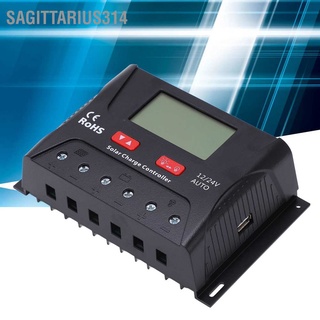 Sagittarius314 ตัวควบคุมการเก็บประจุพลังงานแสงอาทิตย์ Pwm จอแสดงผล Led พร้อม Usb 30A 12V 24V สําหรับแบตเตอรี่