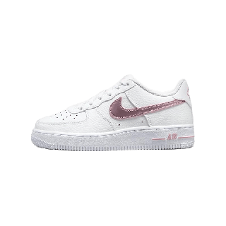 [ใช้ SSPRDY ลด 100] NIKE AIR FORCE 1 (GS) WHITE/PINK GLAZE