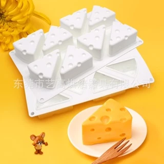 🐹🧀พร้อมส่ง🧀พิมพ์ชีส พิมพ์วุ้น แม่พิมพ์ซิลิโคน แม่พิมพ์ชีสเด้ก 8 ช่อง