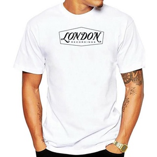 เสื้อยืดผ้าฝ้าย เสื้อยืด พิมพ์ลาย LONDON RECORDINGS SUBLIMATION