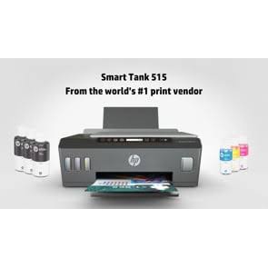 HP Smart Tank 515 AiO Printer  1TJ09A, A4, INK TANK, AIO, Print Speed ของแท้