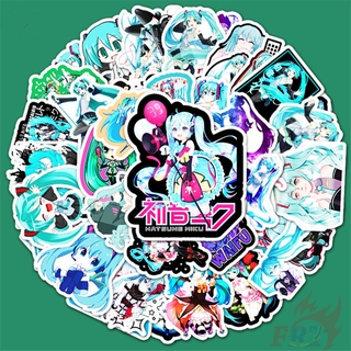 50 ชิ้น / ชุด ❉ สติกเกอร์ Hatsune Miku Series 03 สําหรับติดตกแต่ง ❉ สติกเกอร์แฟชั่น กันน้ํา ลาย Doodle DIY