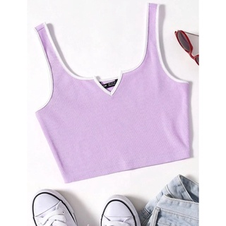 เสื้อ crop top เนื้อดีสุดๆ แบรนด์ SHEIN แท้ XS,S,M,L,XL พร้อมส่ง