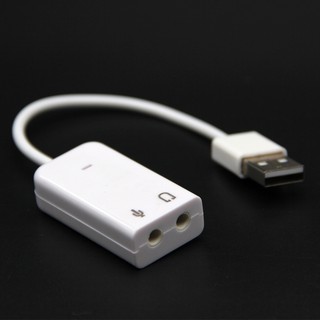 3 d white 2 . 0 virtual 7 . 1 channel external usb การ์ดเสียงสําหรับแล็ปท็อปพีซี mac