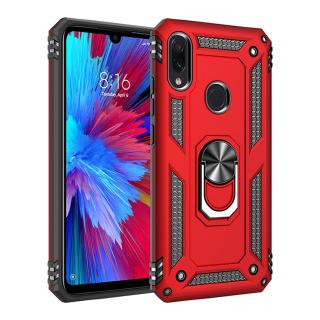 เคสโทรศัพท์มือถือ PC แข็ง กันกระแทก พร้อมแหวนนิ้ว หลากสี สําหรับ Redmi Note 7 Pro Note7