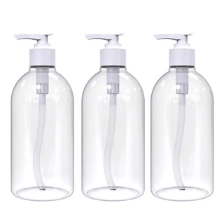 250/300/500ml Press Pump Empty Bottle Shampoo Cosmetic  Containers / Lotion Pressed Pump Bottle  Travel Bottle Refillable Dispenser