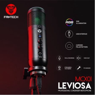 FANTECH  Leviosa Microphone MCX01 ไมค์ Professional Condenser Microphone RGB ไมโค