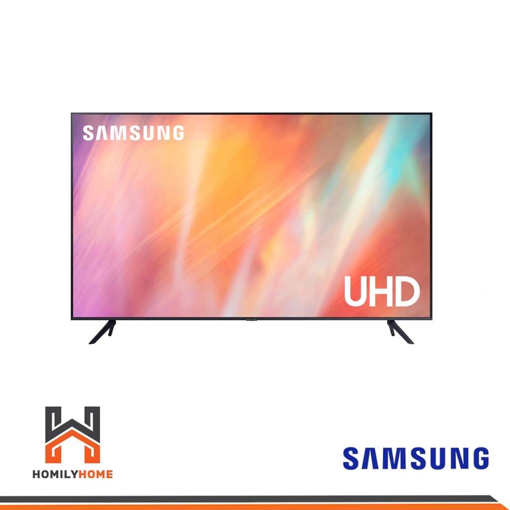 SAMSUNG Smart TV 4K UHD AU7700 55" รุ่น 55AU7700 (2021) UA55AU7700KXXT ทีวี 55 นิ้ว