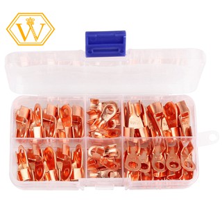 ☀In Stock☀Copper Lug Terminals Connector OT 10A 20A 30A 40A 50A (Pack of 70)