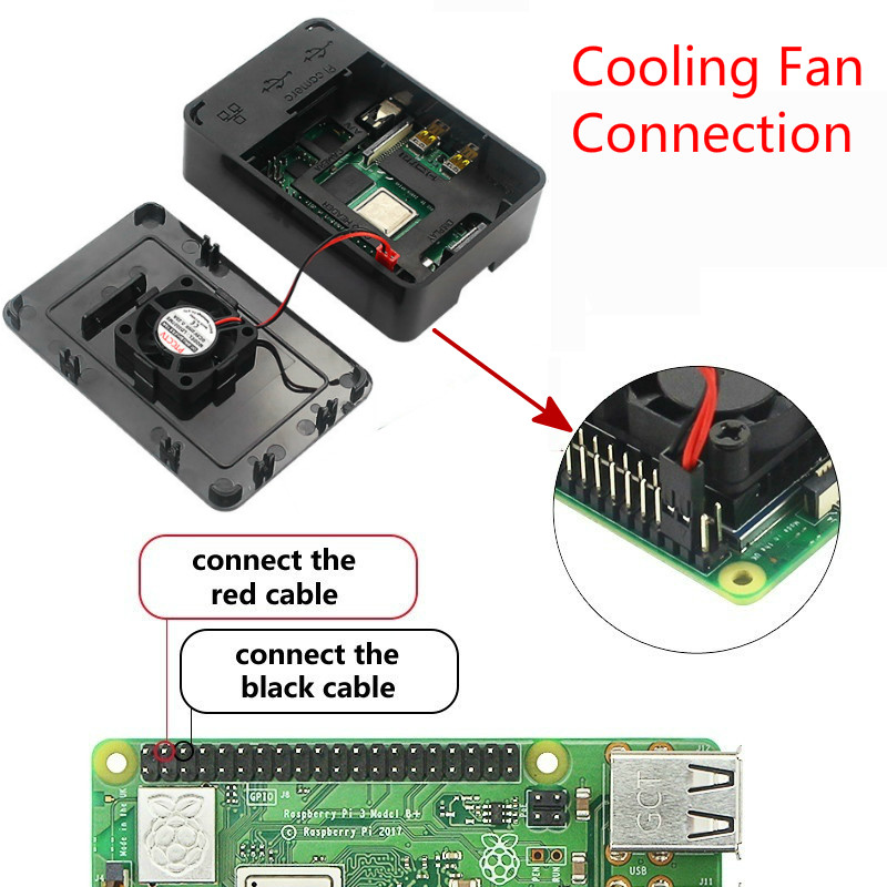 2/4/8GB Raspberry Pi 4 Model B Kit with Case SD Card Power Adapter Cooling Fan Heat Sink HDMI Cable Plug & Play BCEW #8
