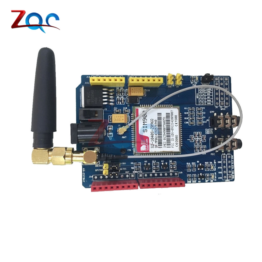 SIM900 GPRS/GSM Shield Development Board Quad-Band Module สําหรับ arduino ใช้งานร่วมกับ UNO MEGA 2560 850/900/1800/1900