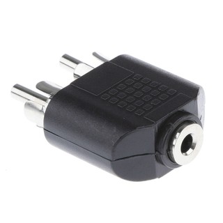 อะแดปเตอร์แปลงหัวต่อสายสัญญาณเสียง Dual 2-RCA Male to 3.5mm …