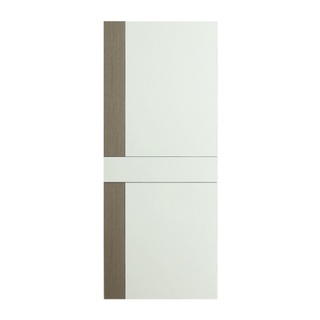 ประตูเมลามีน เซาะร่องดำ MD-MD28 80x200ซม. สีโอ๊คเทา-ขาว HOLZTUR