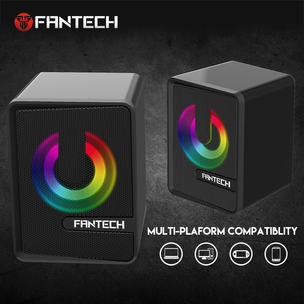 ลำโพงเกมมิ่ง RGB FANTECH ลำโพงคอม GS203 Gaming speaker (Space Edition) ประกันศูนย์ 2ปี