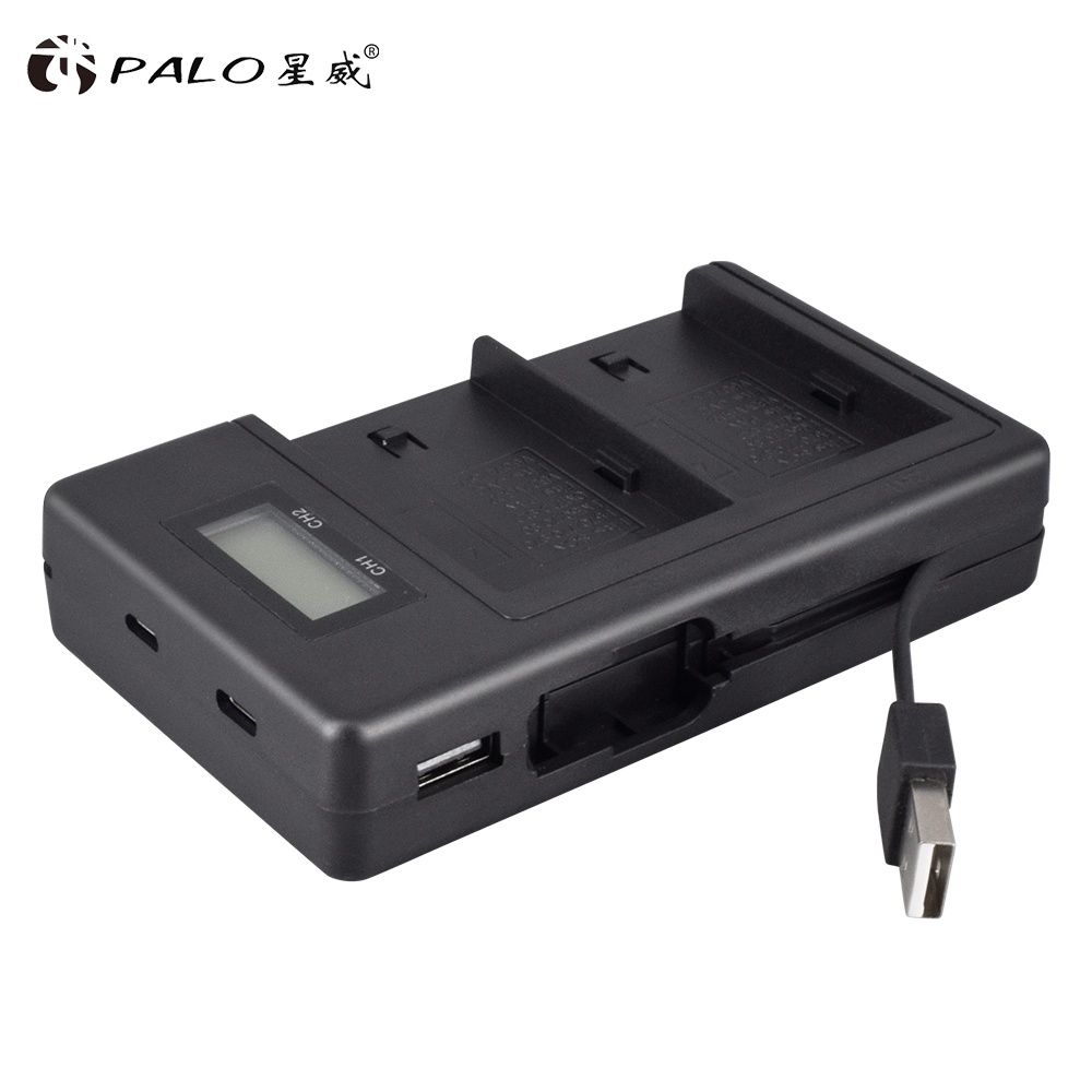 Np F960 970 Np F970 Npf970 Usb Lcd Digital Battery Charger For Sony F930 F950 F770 F570 Ccd