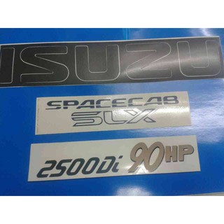 สติ๊กเกอร์ดั้งเดิมของรถ ติดท้าย ISUZU SPACECAB SLX หรือ SL 2500Di 90HP ติดรถ แต่งรถ อีซูซุ sticker