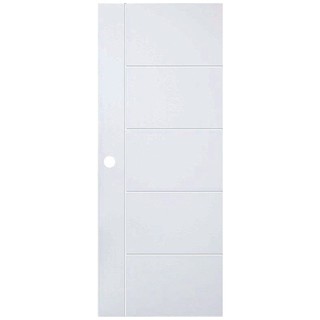 UPVC DOOR AZLE MD-6 80X200 cm. WHITE ประตู UPVC AZLE MD-6 80x200 ซม. สีขาว ประตูบานเปิด ประตูและวงกบ ประตูและหน้าต่าง UP