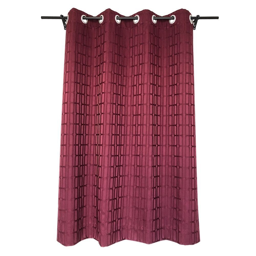ผ้าม่าน EYELET CABALA 135X160 ซม. สีแดง