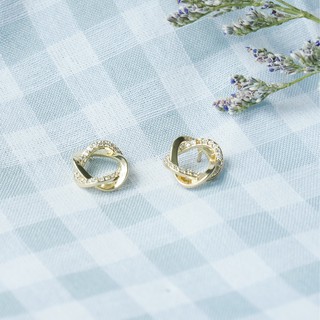 【Pretty Refined】พร้อมส่ง Simple Cycle Style S925 earring Korea Style ต่างหูน่าร้ก