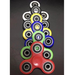 Fidget Spinner ลูกข่างฝึกสมาธิ แบบ 3 แฉก ชุด 10 ตัวคละสีครบทุกสี