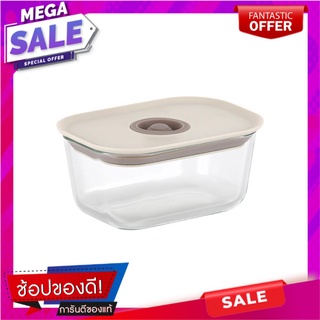 กล่องอาหารแก้ว NEOFLAM FIKA CLIK 0.8 ลิตร สีครีม ภาชนะใส่อาหาร GLASS FOOD CONTAINER NEOFLAM FIKA CLIK 0.8L CREAM