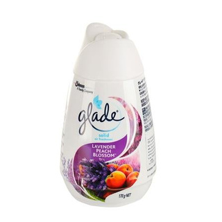 เจลปรับอากาศ GLADE Solid laven&amp;Peach170g. ให้ความหอมสดชื่นยาวนาน และกลบกลิ่นอันไม่พึงประสงค์