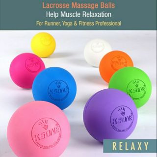 🔥พร้อมส่ง🔥ลูกบอลนวดคลายกล้ามเนื้อ Lacrosse  Massage ball แก้รองช้ำ muscle relaxation