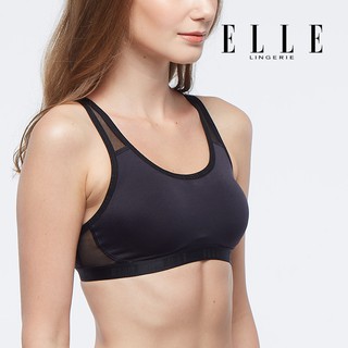 ELLE Lingerie SPORTBRA สปอร์ตบราแบบสวมหัวดีไซน์หลังไขว้ - LH3309