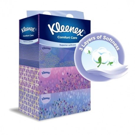 กระดาษทิชชู่ Kleenex Box Soft Tisu Kleenex Facial Tissue (5 กล่อง)