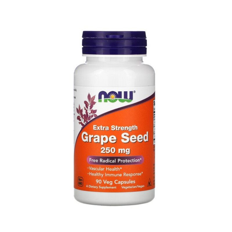 Now foods Extra Strength Grape Seed 250 mg 90 Veg Capsules