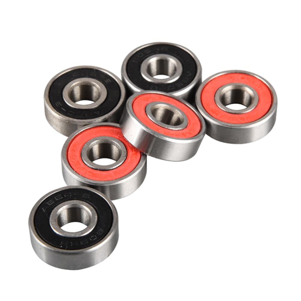 10PCS 8x22x7mm Red ABEC9 608 2RS Roller Skate Wheel Bearing Antirust