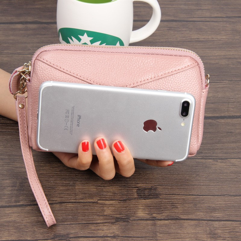กระเป๋าหนังแท้ leather pouch กระเป๋าคลัช W040