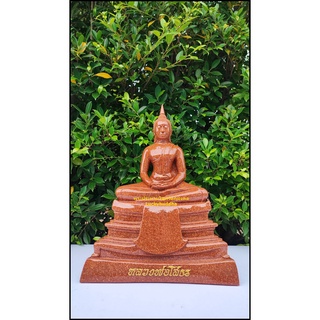 หลวงพ่อโสธรเนื้อกระเบื้องหลังคาโบสถ์ ขนาดหน้าตัก 9 นิ้ว พระพุทธรูป พระบูชา