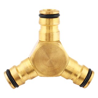 Hose connector 3-WAY BRASS HOSE FITTING SPRING NB-B3-WAY 5/8” Watering equipment Garden decoration accessories ข้อต่อสาย