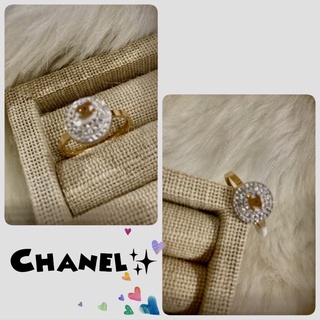 แหวนเพชรcz✨แหวนchanelสแตนเลสแท้เลอค่า🎀