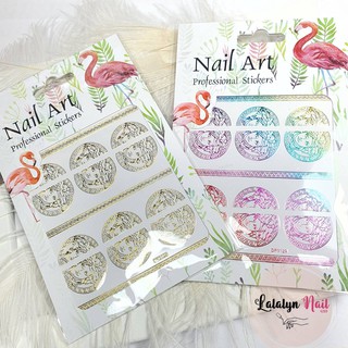 สติ๊กเกอร์ติดเล็บลายแบรนด์Stiker nail