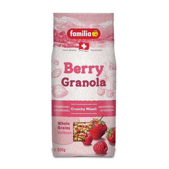 Familia Berry granola 500g. แฟมิเลียเบอร์รี่กลาโนล่า 500กรัม