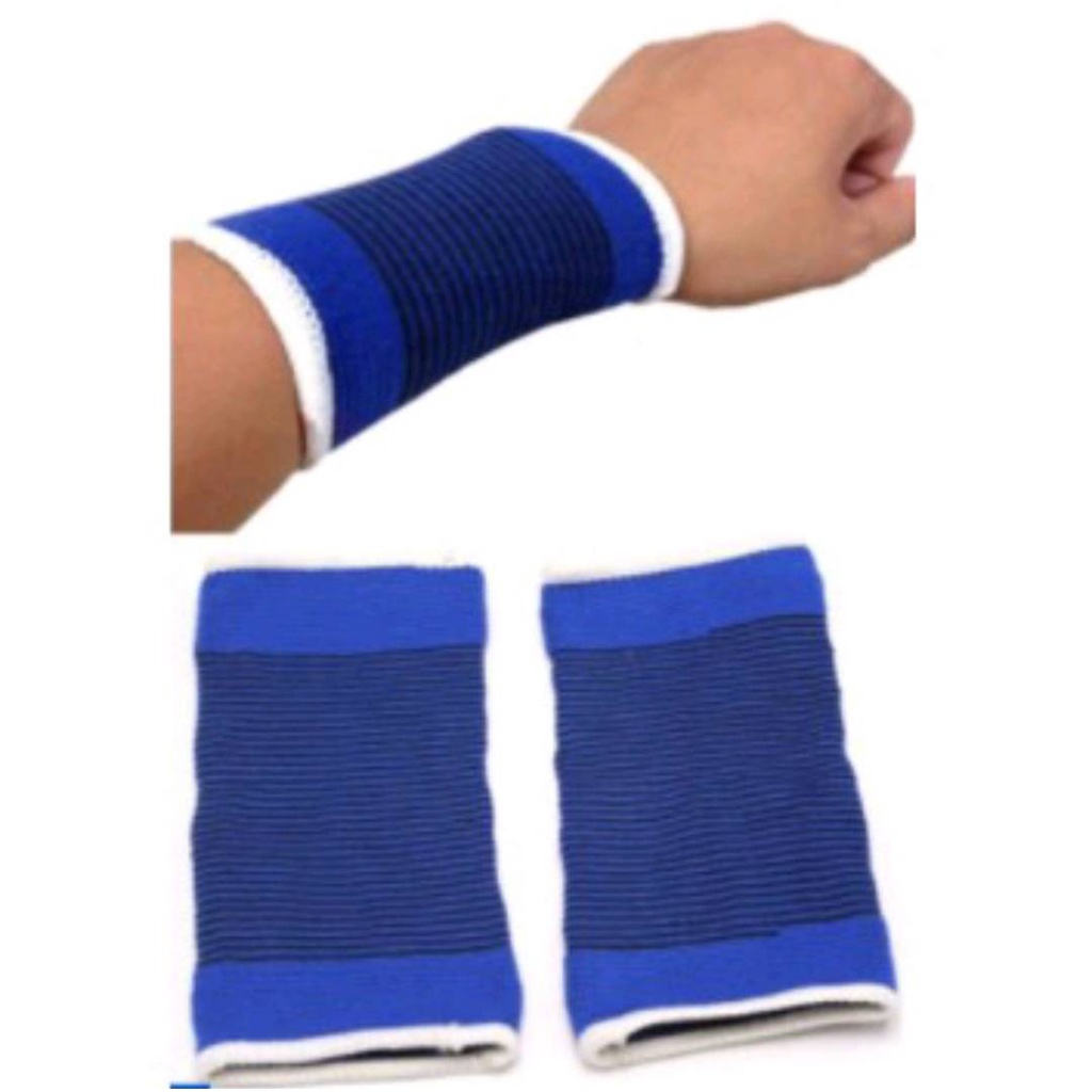 ผ้ารัดข้อมือ WRIST SUPPORT กล่องละ 2 ชิ้น/คู่ ซับเหงื่อ ป้องกันการบาดเจ็บข้อมือจากการเล่นกีฬาหรือทำงานหนัก no.6803