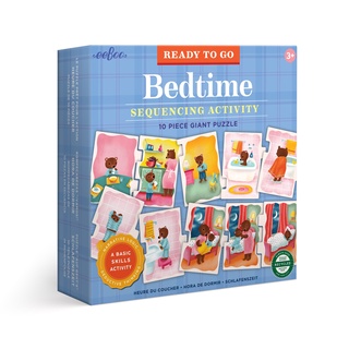 eeBoo Ready to Go Puzzle - Bedtime - จิ๊กซอว์เรียงภาพกิจกรรมที่ต้องทำก่อนเข้านอน