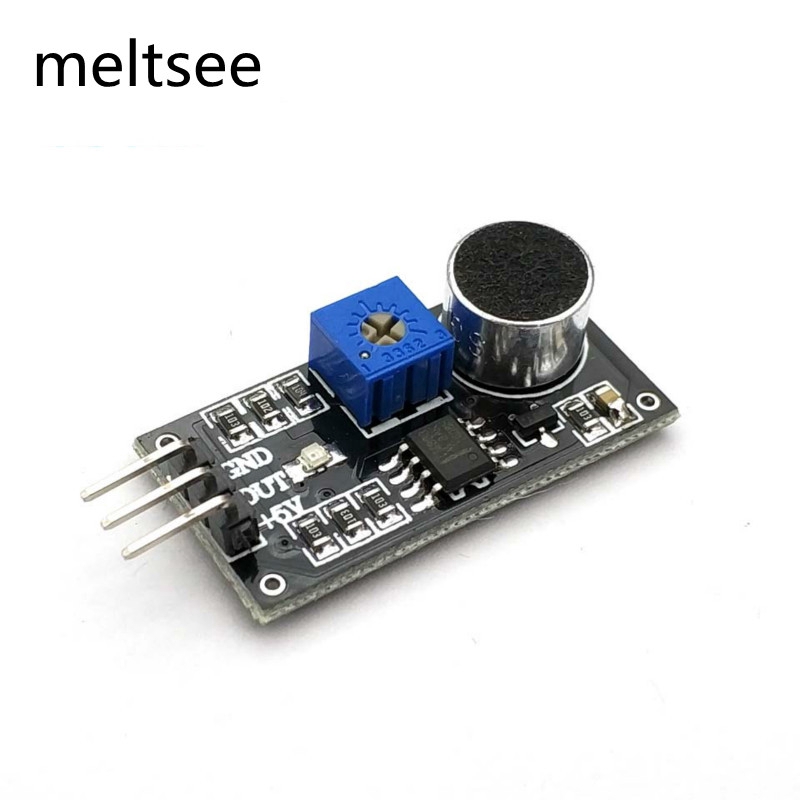 โมดูลเซนเซอร์ตรวจจับเสียง 3 pin LM393 Electret ไมโครโฟน DIY Sound Sensor Module Voice Sound Detectio