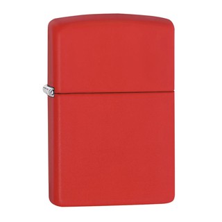 Zippo ไฟแช็กรุ่น 233 RED MATTE ของแท้ รับประกันตลอดชีวิต นำเข้าและจำหน่ายโดยตัวแทนจำหน่าย